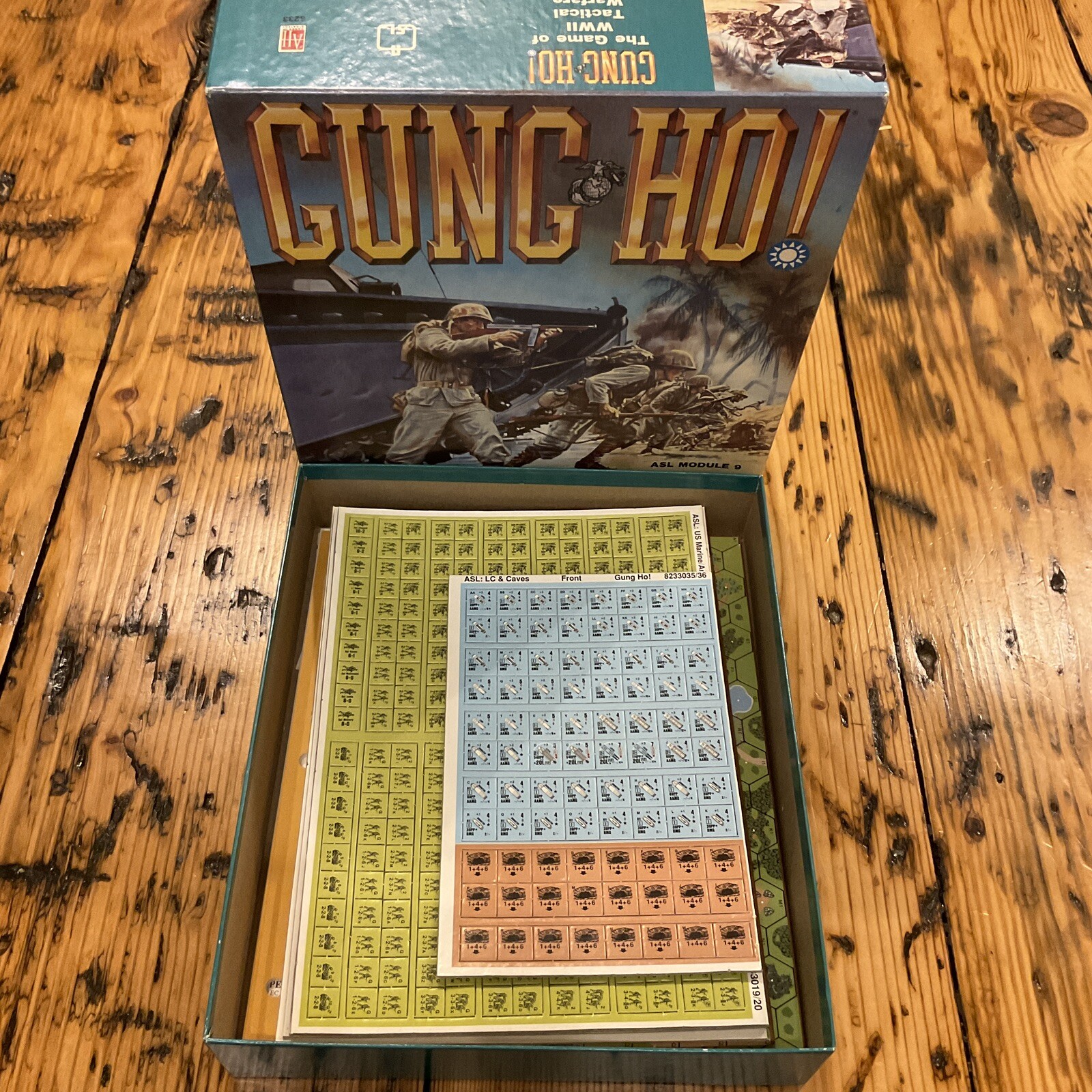 GUNG HO! The Game of WWII Tactical Warfare ASL Module 9 Avalon Hill Game  Company | eBay