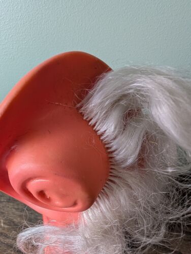 Vintage Puss in Boots Cat Rubber Squeezy Toy Doll Collectibles w/Hat Green Eyes - Picture 6 of 10