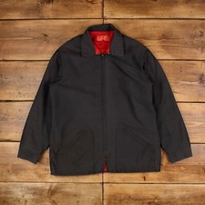Vintage Electro Press Workwear Jacket L 80s Talon Zip Mechanic Grey