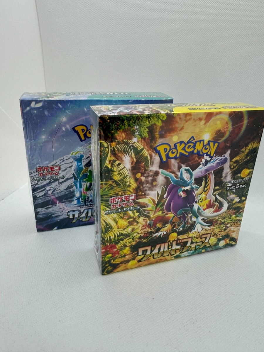 Pokemon Card Booster Box Wild Force & Cyber Judge sv5K sv5M Pokemon Card Booster Box Wild Force & Cyber Judge sv5K sv5M