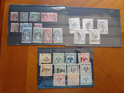 Lot ALBANIEN 10 Briefmarken postfrisch und gestempelt 1913/20