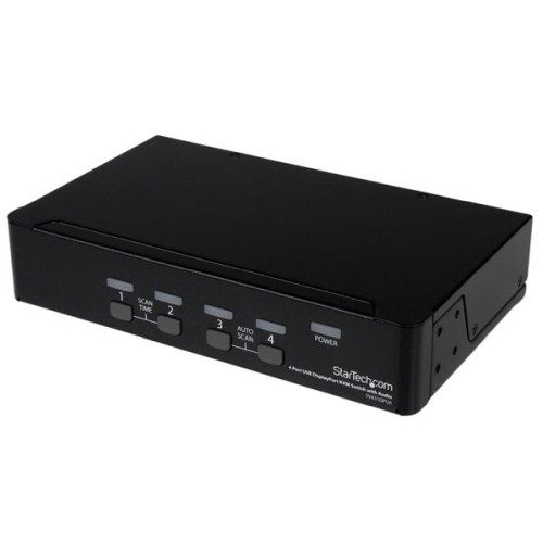 StarTech SV431DPUA 4 Port USB DisplayPort KVM Switch with Audio - 第 1/4 張圖片