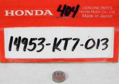 1 NEW NOS Genuine Factory Honda Valve Tappet Shim (2.500) OEM 14953-KT7-013 Part