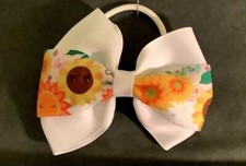 Flowing Tux Hair Bow w/Elastic