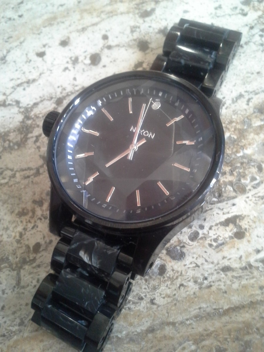 Nixon FACET all black Watch Nixon The Facet 38 Watch - Clothing in All Black Rose Gold  main image 4
