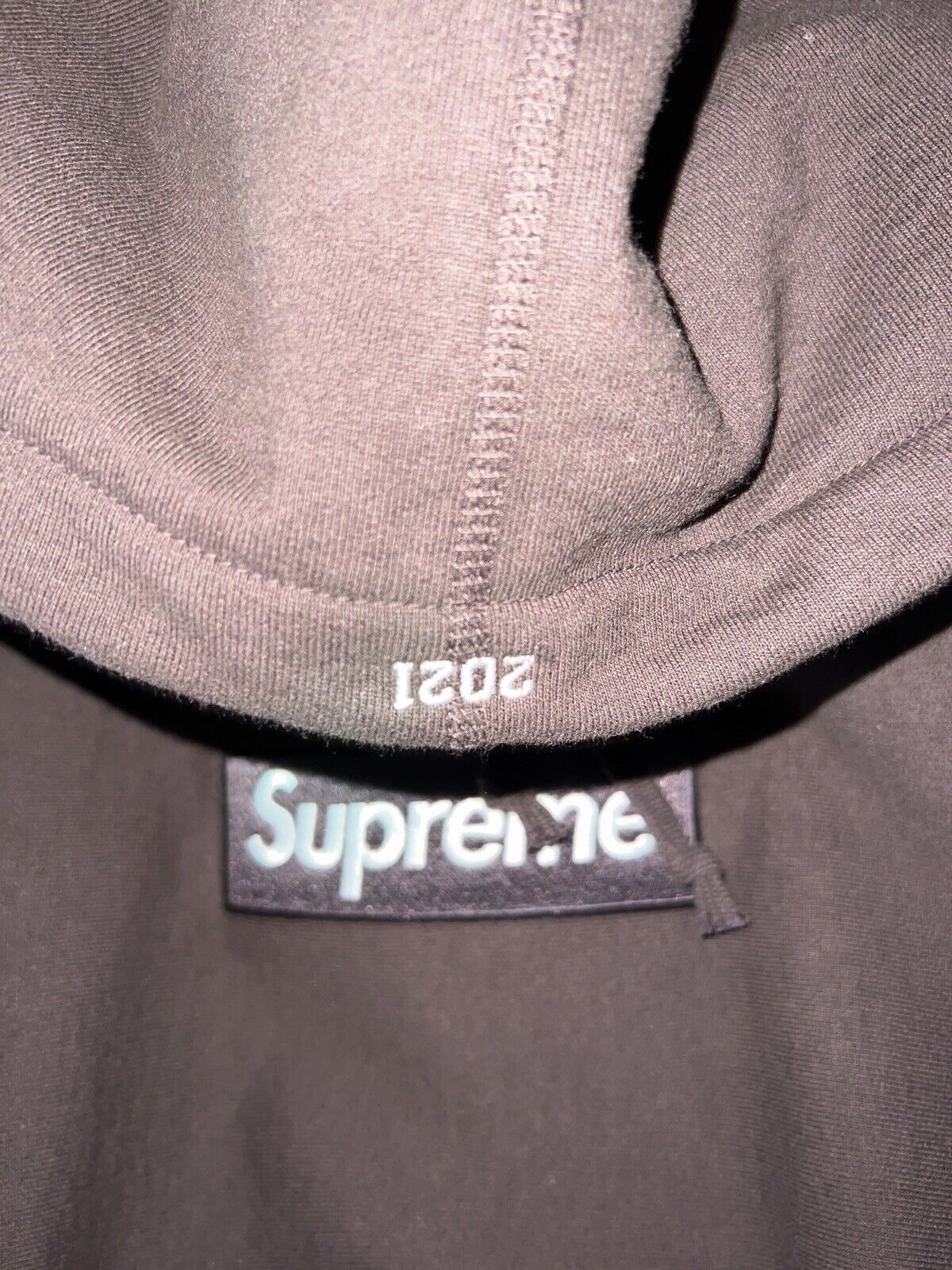 Buy Supreme Box Logo Hooded Sweatshirt 'Dark Brown' - FW21SW35