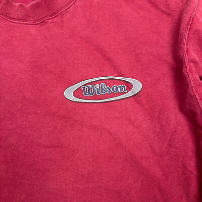 Vintage Wilson Shirt Mens Extra Large Red Athletic Wear Short
