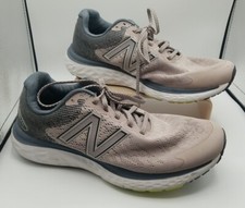 Womans New Balance Fresh Foam Size 9 680v7 UV Glow 2021 Tan Blue