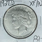 1927-D PEACE SILVER DOLLAR - XF/AU ~NICE COIN~