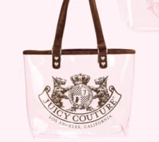 Stoney Clover Lane x Juicy Couture Clear Tote Bag It has some invisible print