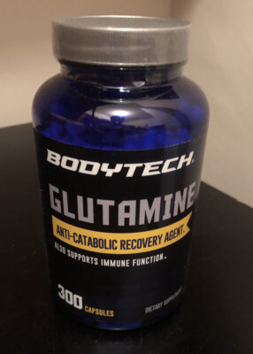 BodyTech Glutamine  Recovery Agent & Immune Support 500mg (300 Capsules/serving)