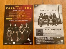 FALL OUT BOY 2009 JAPAN live gig tour CD release PROMO FOLIE a DEUX Pete WENTZ