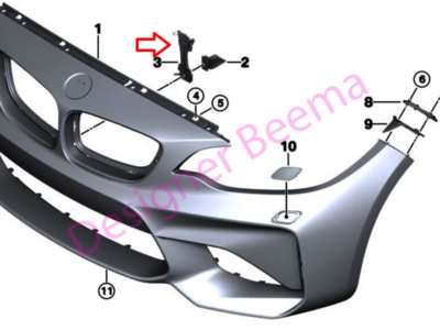 BMW Genuine Mounting Support for Bumper 51117371554 for sale 