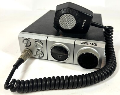 Craig 23 Channel CB Citizen Band In Vehicle Radio w/ OEM Handset Mic UNTESTED