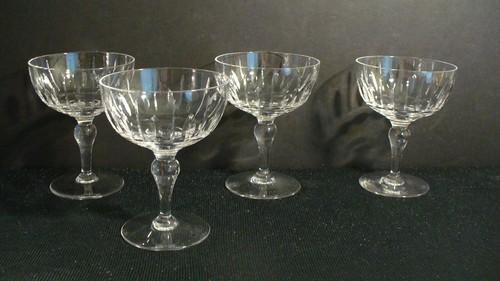 Stuart England MCM Hampshire 4 1/2" Champagne Tall Sherbet Glasses - 4