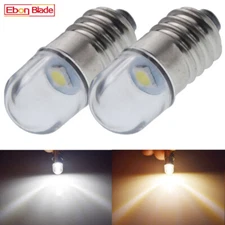 Warm / White E10 LED Bulb 3V 6V Screw For Flashlight Light Torch Replace Lamp DC