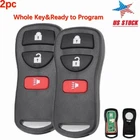 2 For 2003 2004 2005 2006 2007 2008 Infiniti FX35 FX45 QX4 Remote Car Key Fob