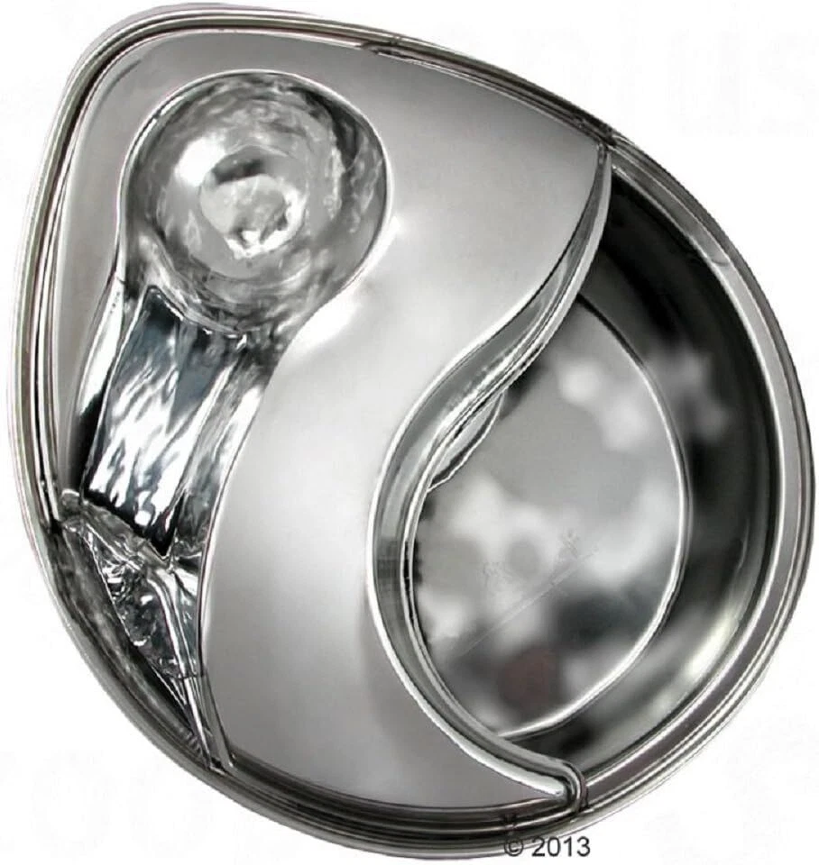 Fuente de acero inoxidable Pioneer Pet diseño de gota de lluvia Foto 4 de 4
