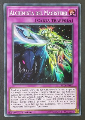 ALCHEMIST DES LEHRAMTES Super Rare auf Italienisch LED6-IT016 YUGIOH