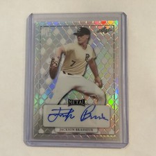 2022 Leaf Perfect Game Nat'l Show Metal Silver  MA-JB3 Jackson Brasseux 3/9