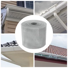 Outdoor Gutter Guard Mesh Cover Mesh Leaf Debris Protection 6 Inch*100 Ft