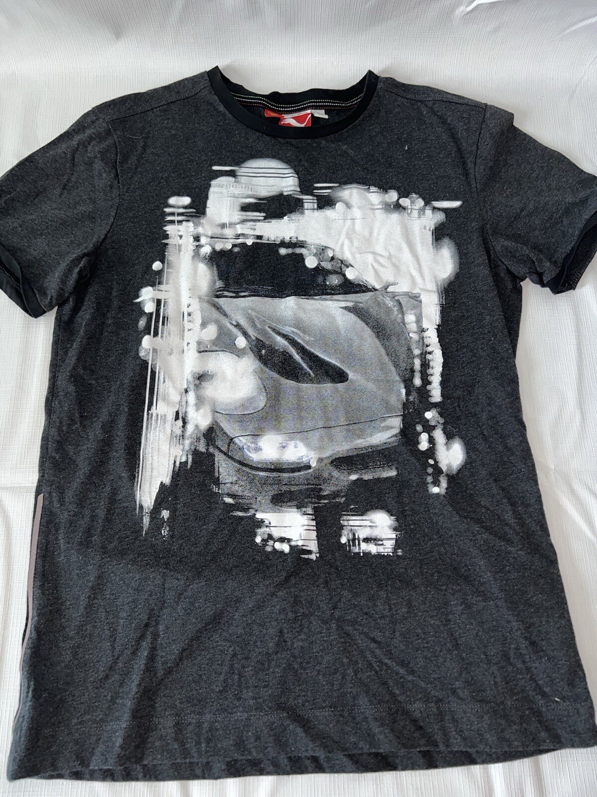 T shirt Puma Ferrari Uomo Medio Nero Pony Logo Racing Scuderia Italia Italia