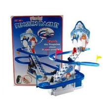 Liberty Imports Musical Penguin Orbit Chasing Race Track Game Set (PP17)