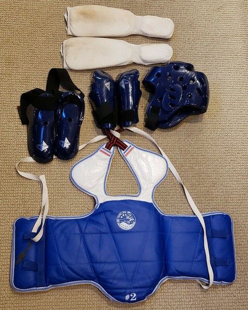 Taekwondo Martial Arts Sparring Gear Set size 2 eBay