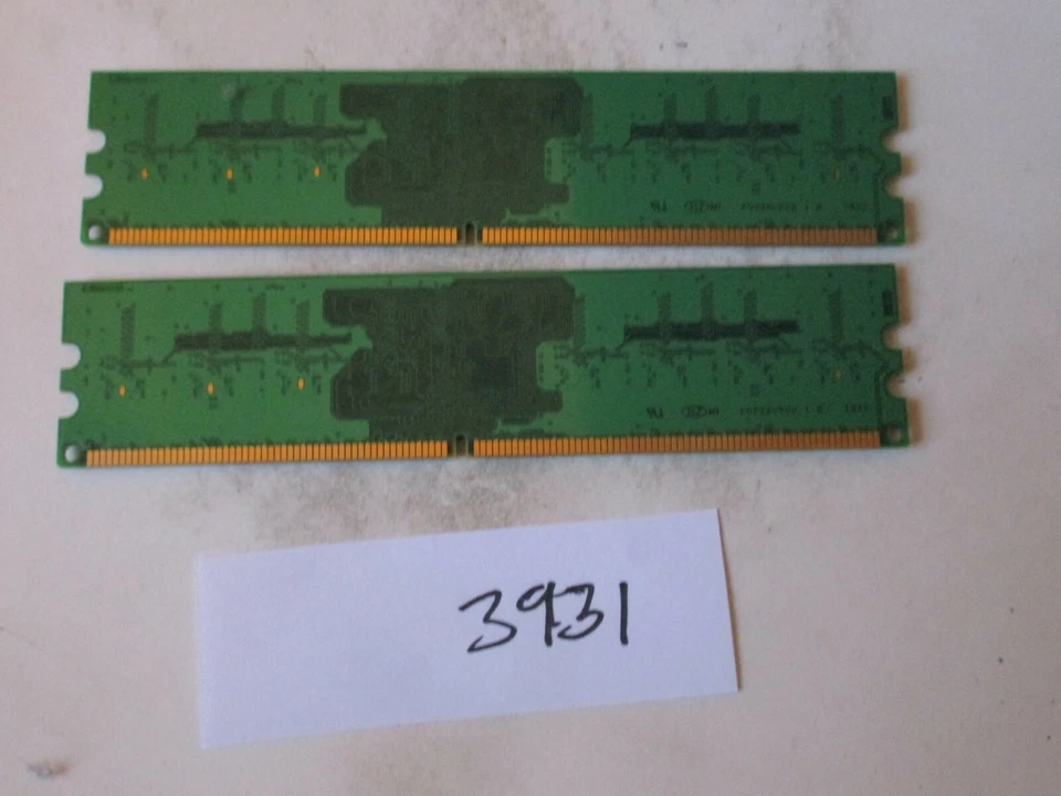 Crucial CT12864A667.M8FJ1 2x1Gb=2Gb PC2-5300 667Mhz DDR2 Desktop Memory RAM 3931 - Image 4 of 4