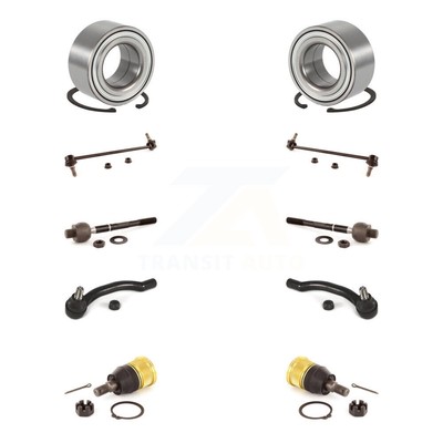Front Bearing Lower Ball Joint Outer Inner Tie Rod Link Kit (10Pc) For Honda MDX