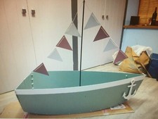 Garden Boat Planter wood planter supplied flat packed simple assembly required