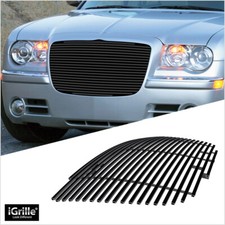Fits 2005-2010 Chrysler 300300c Black Phat Billet Grille Grill Insert