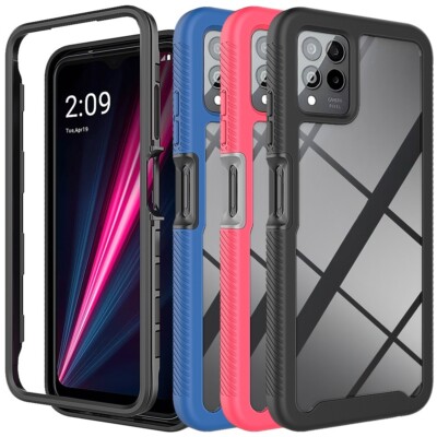For T-Mobile Revvl 6/6X/Pro 5G Phone Case PC +TPU Transparent Back Cover