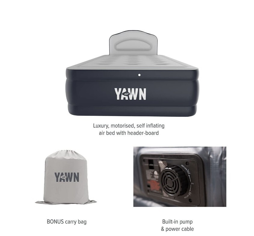 Yawn airbed Deluxe builtin pump , Great for Camp/Guest SINGLE /FREE