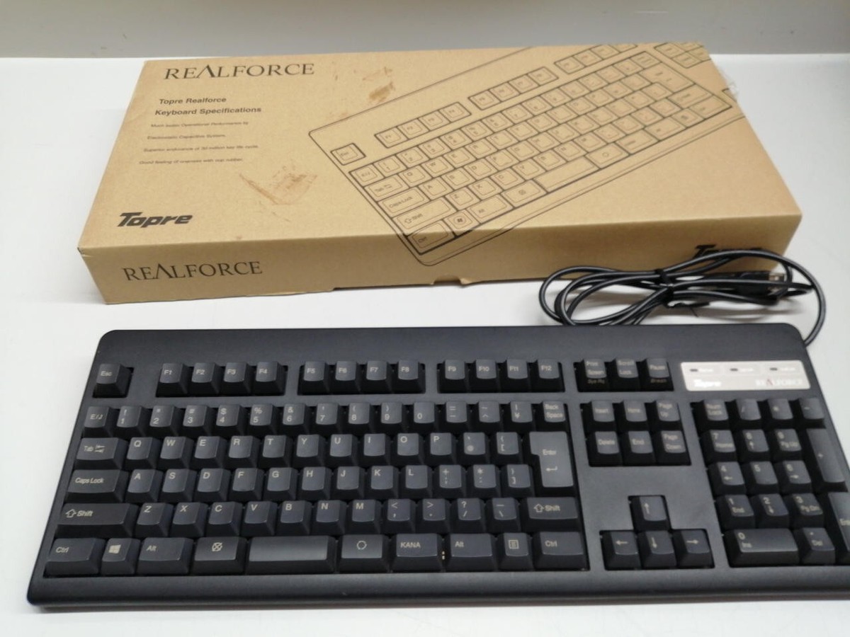 TOPRE Wired Keyboard Model: REALFORCE SJ08B0 Superior key touch