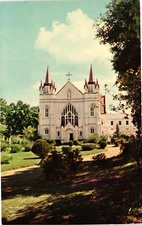 Spring Hill College Chapel Mobile Alabama AL Vintage Postcard Un-Posted c1950