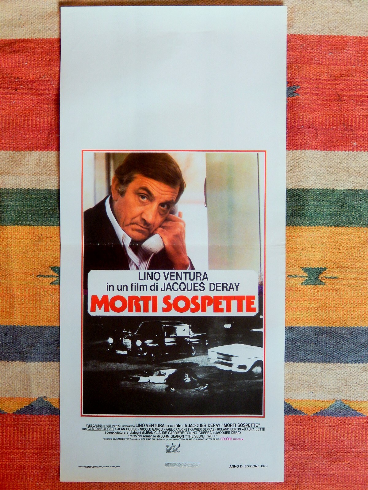 Locandina originale film Morti sospette (1978) - Regia di Jacques Deray