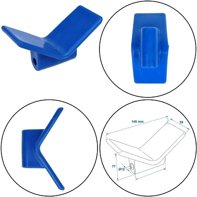 PROPLUS Blauer Bugpuffer 80x150x70mm für Bootstrailer Zubehör Bootstrailer Bootsanhänger