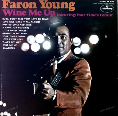 Faron Young - Wine Me Up LP 1970 (VG/VG) .