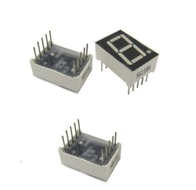10PCS 0.56 inch 1 digit Red Led display 7 segment Common Anode NEW #A6-39