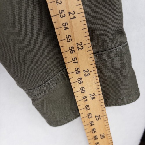 LL BEAN Flanell gefüttert Hurricane Hemd Herren Large grün Chore Shacket - Bild 9 von 11