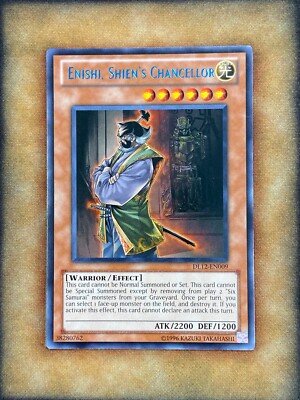 Yugioh Enishi, Shien's Chancellor DL12-EN009 Duelist League Rare BLUE NM