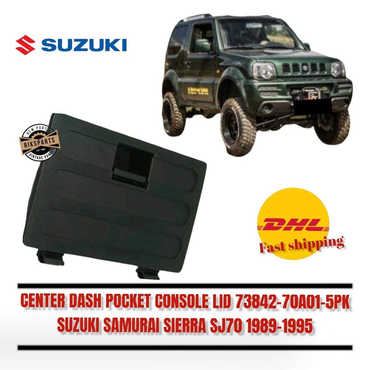パーツ SEIJI GENUINE FITS FOR SUZUKI SAMURAI SIERRA SJ70 CENTER DASH POCKET