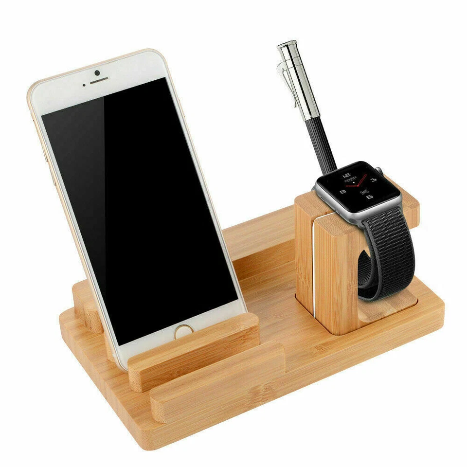 Charging Dock Stand Station Charger Holder for Apple Watch iPhone 11 X 8 7 iPad - Image 3 of 4