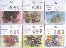 Moji Moji Your Choice of Alphabet OR Numbers Sack of Sticker Flakes  KAWAII  