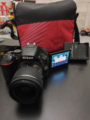 Nikon D5500 + Objektiv 18-55mm + Nikon Tasche - Top Zustand - nur 9921 Auslösungen