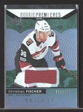 2018 UD Trilogy Rookie Premieres Christian Fischer #51 Level 227/399 Jersey