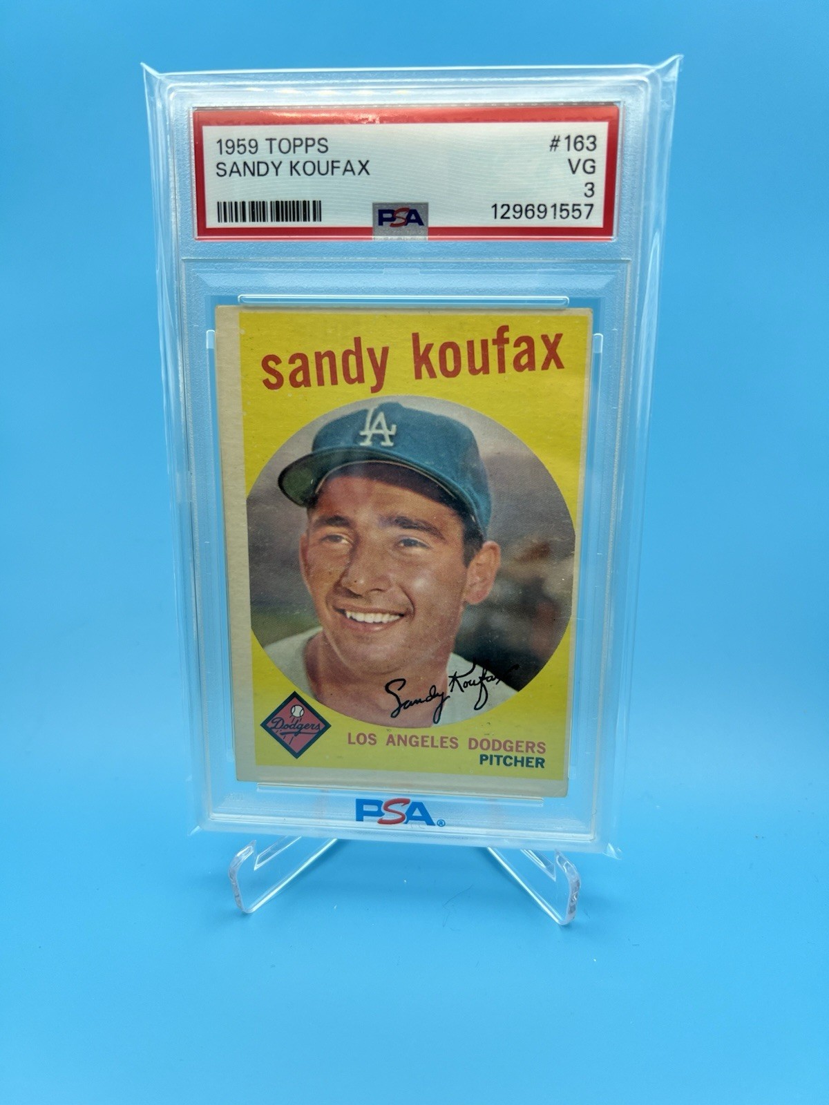 1959 Topps - Sandy Koufax #163 PSA 3 Los Angeles Dodgers