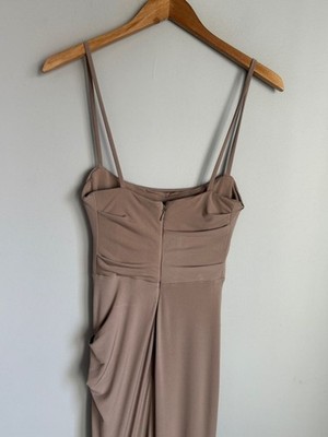 HOUSE OF CB 'Milena' Almond Jersey Corset Maxi Dress XS | eBay