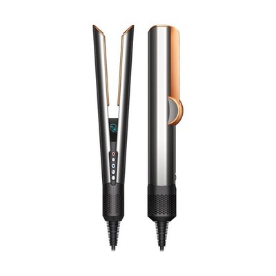 Dyson Airstrait Flat Iron Straightener Ceramic Plates Digital Display Gray Gold
